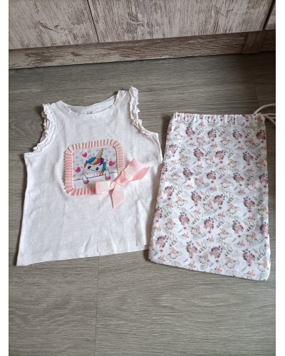 Camiseta y mochila Unicornio