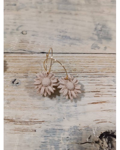 Pendientes flor cortos