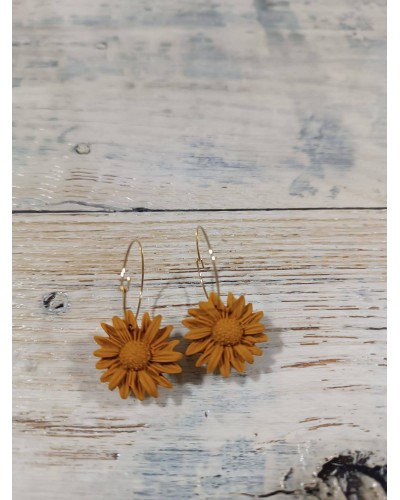 Pendientes flor cortos