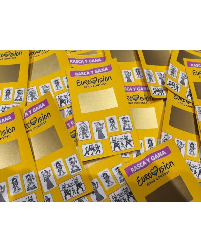 Tarjetas rasca y gana personalizadas