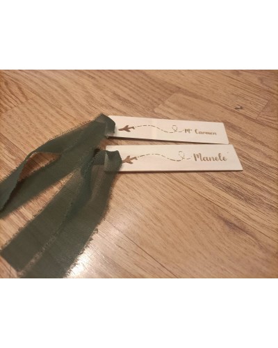 Marcapáginas madera modelo viaje