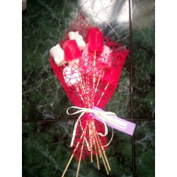 Rosas  de jabón abiertas