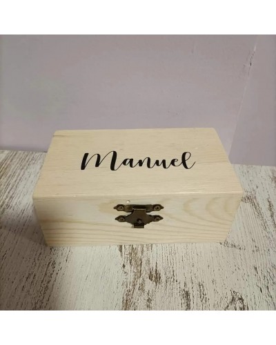 Caja pequeña madera personalizada